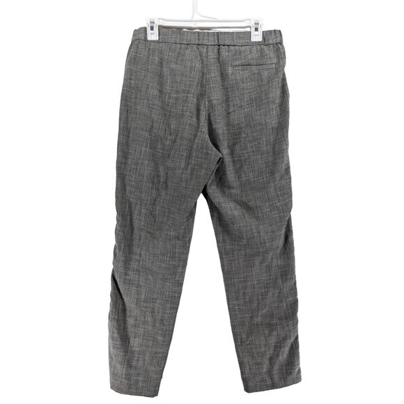 Topshop Side Stripe Trousers Size 8 Gray Mid Rise Pants Career Pull On Workwear - Picture 2 of 12